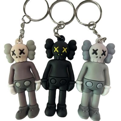 China Cartoon Hot Spot PVC Silicone 3D Soft Plastic Stereo Key Chain Key Chains Can Be Customized for sale