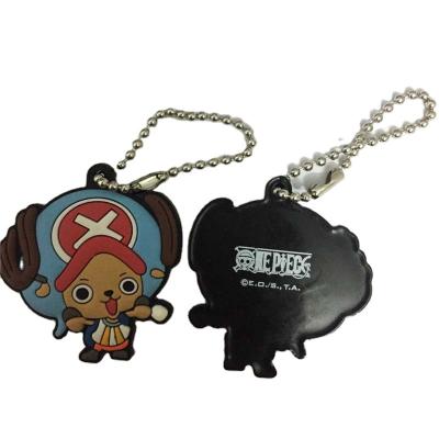 China Custom cartoon production PVC soft plastic key chain, flat 2D keychains can be customized to the diagram for sale