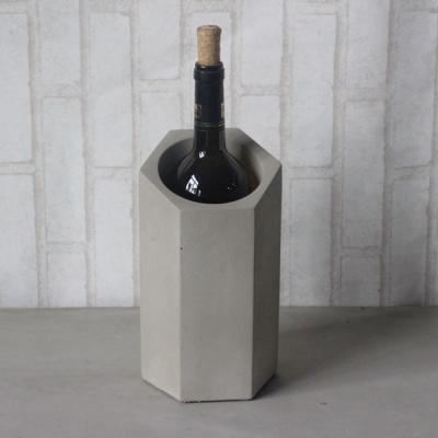 China 16 Bottle Sustainable Wine Rack / Wine Bar Concrete Rack SEDEX / BSCI Plant for sale