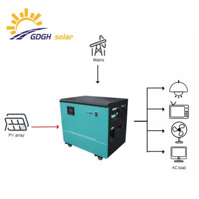 China home camping solar generator all in one solar system big capacity 48v 5kw buildt in 5.12kwh lifepo4 battery solar generator set for sale