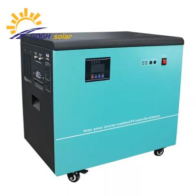 China home camping solar generator all in one solar system big capacity 48v 5kw buildt in 5.12kwh lifepo4 battery solar generator set for sale