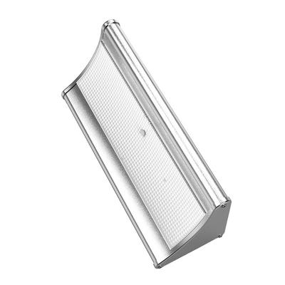 China Modern Design Tempered Glass IP65 Waterproof 6W Solar Power Wireless Outdoor Motion Sensor Solar Garden Wall Light Security Lights for sale