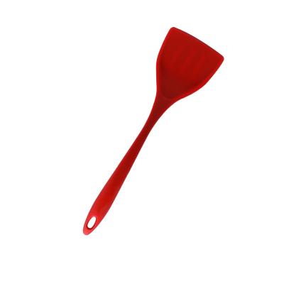 China Viable Wholesale Silicone Egg Turner Spatula Food Grade Factory Custom Colors Silicone Wok Spatula for sale