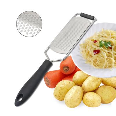 China High Quality Sustainable Multifunctional Vegetable Fruit Cheese Grater Non Slip Silicone Handle Stainless Steel for sale