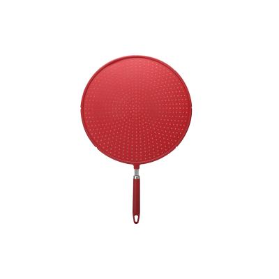 China Multi Color Use Mat Silicone Sustainable Customized Kitchen Cooling Ware Cooking Splatter Screen For Frying Pan for sale