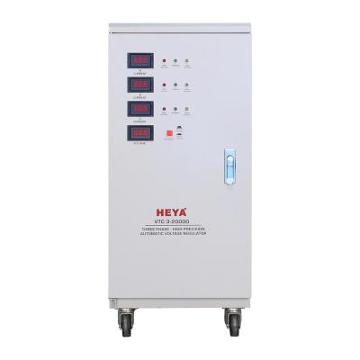 China SVC 3 Phase 20kva 400v AC Voltage Stabilizer Automatic Servo Regulator AVR Type for sale