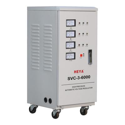 China SVC SVC-3 TNS 6KVA 9KVA Three Phase Servo Motor AC Automatic Voltage Regulator Stabilizers Price for sale