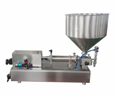 China 2019 New Products Beverage 1ml Large Capacity Hopper Pneumatic Semi Automatic Piston Action Liquid Filling Machine for sale