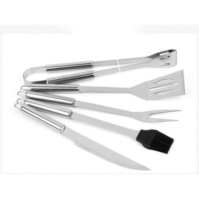 China Best Selling Easily Cleaned Classic Stainless Steel Handle BBQ Accessories Wooden Tool Kit for sale