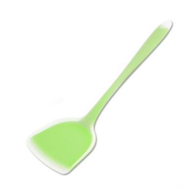 China Longest Durable Handle Green Silicone Shovel For Non Stick Silicone Spatula Cooking Shovel Home Kitchen Supplies for sale