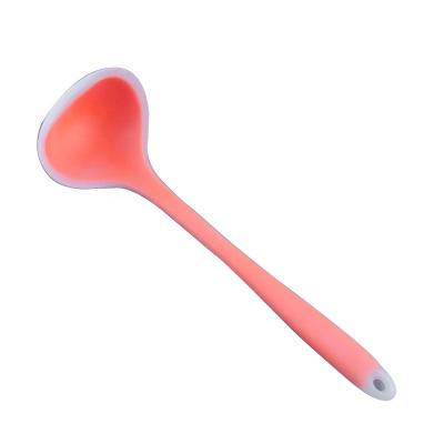 China Sustainable High Quality Heat Resistant Durable Silicone Soup Ladle Spoon Ladle for sale