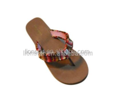 China Flip Flops Fabric Cloth Women Summer Babouche Beach Flip Flops /Comfortable And Anti-skid for sale