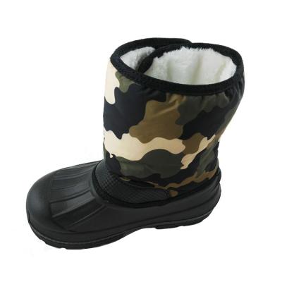 China China Durable Cheap Winter Snow Camouflage Warm Boots With Plush Lining for sale