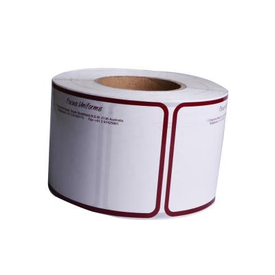 China Self Adhesive Glossy Paper Shipping Label Customized Waterproof Roll Up Printable for sale