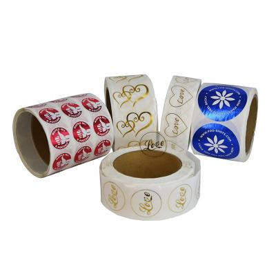 China Waterproof Professional Custom Adhesive Label Rolls Custom Circle Labels Transparent Round Sticker for sale