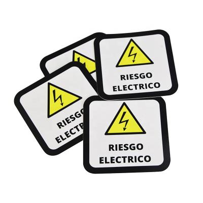 China Waterproof Custom Industrial Safety Hazard Hazard Tactile Decal Warning Printing for sale