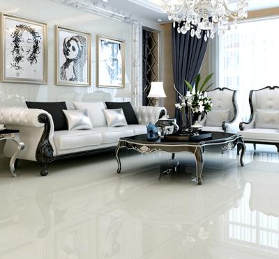 China Ect Pure Ivory Soluble Salt Polished Porcelain Floor Tiles 600x600mm , Classic Cheap Soluble Salt for sale