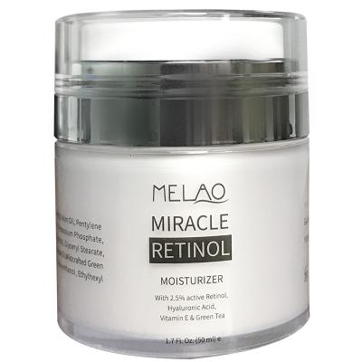 China MELAO Anti-Wrinkle Private Label Natural Organic Relief Vitamin A Revitalizing Dry Face And Skin Cream for sale