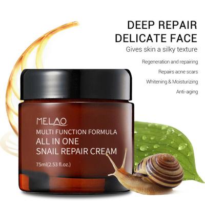 China Best Moisturizer Private Label Face Care Anti-wrinkle Anti Aging Skin Moisturizing Repair Snail Cream for sale