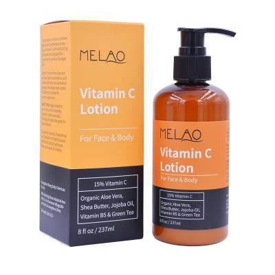 China Private Label Melao Skin Whitening Whitening Body Lotion with Vitamin E, Shea Butter Essence Lemon Natural Vitamin C Lotion for sale