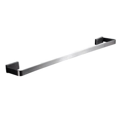 China With Hook Solid 304 Stainless Steel Towel Rack Bathroom Towel Rack Single Accessory Rail for sale