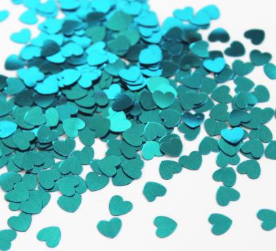 China Turquoise Tiny heart Glitter Confetti Sprinkle wedding party table decorations favor decorations for sale