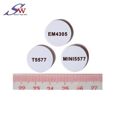 China Advertising new product pvc rfid coin tag em4305 T5577 EM4100 for sale