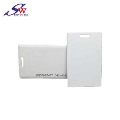 China Access control system factory price 125KHz TK4100 RFID clamshell card with ID number copy for sale