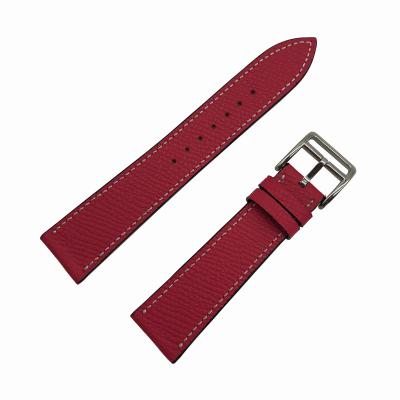 China Epsom Apple Leather Watch Bands 38mm 41mm 42mm Leather Strap French Custom Women Men Leather Watch Bands for sale