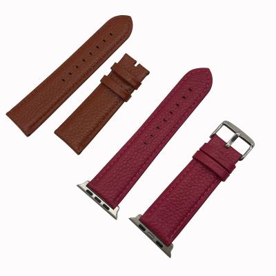 China Suitable Leather Apple Watch Cowhide Strap 44/42mm New Strap For Men And Women for sale