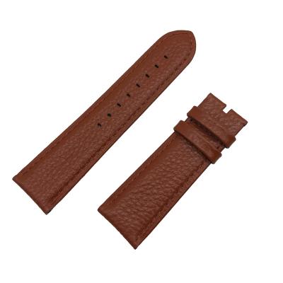 China Simple Tour Slim Leather Watch Leather Strap 20mm 22mm For Apple Watch 40mm 44mm for sale