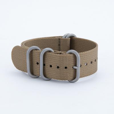 China Nylon Striped Apple Watch Band Leather Strap NATO Watchband for sale