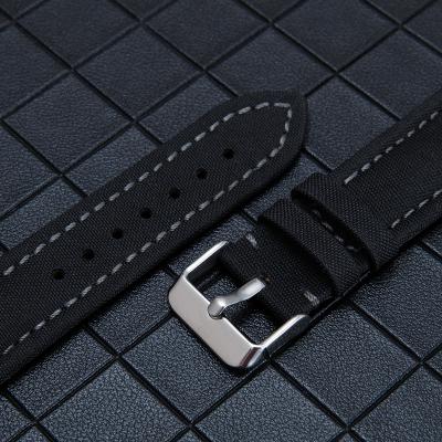 China Quality Assurance Nylon Watch Band Leather Band 16mm 18mm Length Waterproof Nylon Watch Band for sale