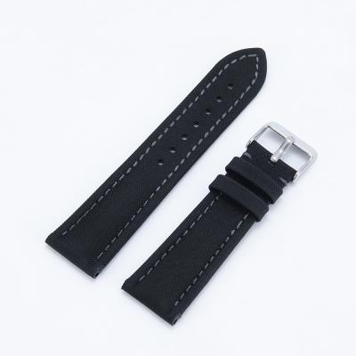 China Double Layer 38mm Strap 42mm Leather Smartwatch Strap for sale