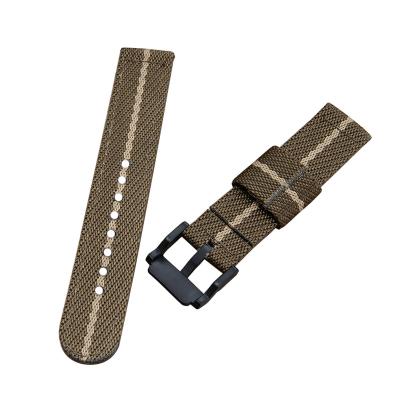 China Fabric Quality Assurance Brown Nylon Material Strap Wholesale Replaceable High Quality Nylon Strap for sale