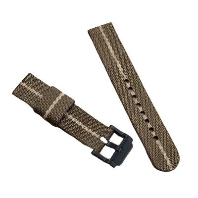 China Fabric Made in China Brown Nylon Material Strap Wholesale Replaceable High Quality Nylon Strap for sale