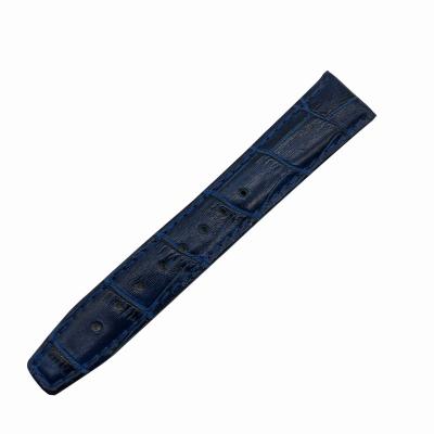 China Fashion Luxury Popular Charm Cowhide Watch Band Pattern Blue Bamboo Watch Band\Dress Fashion Selling Watch Band for sale