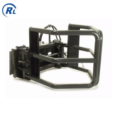 China Farm Qingdao Ruilan heavy duty skid steer loader bale grabber with hydraulic cylinders for sale for sale