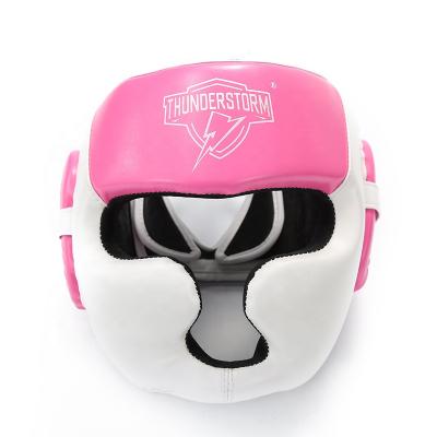 China Gym Exercise Boxing Training Kick Boxing Kudo Headguard Wholesale Soft Competition Boxing Headgear for sale