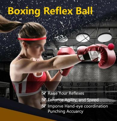 China PU Wholesale Muttahida Majlis-e-Amal Sports Custom Design Headwear Fitness Boxing Reflex Punch Ball for sale