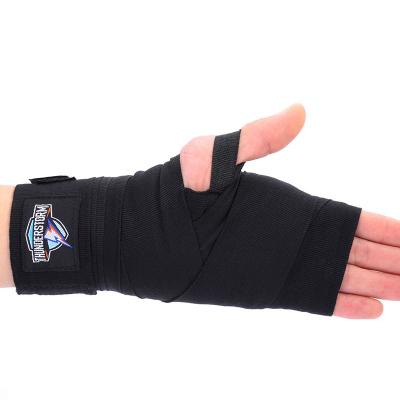 China The clasp is strong and the stitching is firm Wholesale Sanda Sports Nylon Stretchy Hand Wraps 3/5 Meter Bandage Boxing Single for sale