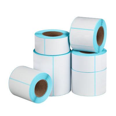 China Waterproof Label Roll Blank Sticker Direct Thermal Paper Label Customized Stickers Thermal Label Roll for sale