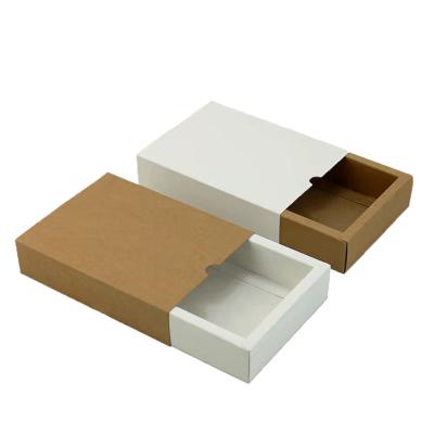 China Recycled Materials New High Quality Factory Hot Sale  Folding Drawer Box With Lid Custom Size Packaging Drawer Box for sale