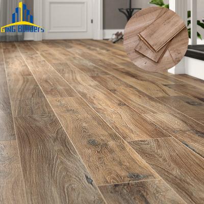 China Gingbuilders Technology 12Mm Contemporary Blue German Euca Decape Suelo Laminado De Madera 12Mm Indoor Modern Laminate Flooring for sale