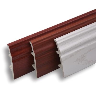 China Plastic High Quality Ging Coving Modern Builders Soft Molding Construction For Clean Room PVC Floor Plinth Skirting Board for sale