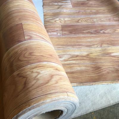 China Gingbuilders Waterproof Hot Sale Plastic Flooring PVC Flooring Linoleum Rolls, Waterproof PVC Vinyl Flooring Sheet Rolls From China Factory for sale