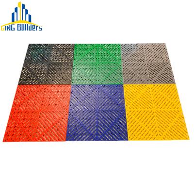 China Berbo Mat Interlocking 36X60 Anti-Slip Outdoor White Floating Floor 150 Inches Interlocking Precast Decking Tile For Car Wash for sale