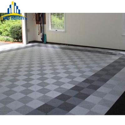 China Playground Vinyl 24Inches White Interlocking Eco-friendly Anti-Slip Tiles 33X56 Oil Resistant Floor Liner Garage For Garage for sale