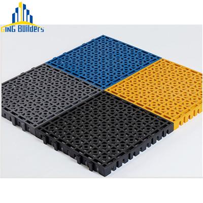 China Anti-Slip High Density Home Terrace Board 25Mm PP Brown Interlocking Tiles 1Sqm Gym Tiles Duty Flooring Garage For Garage for sale