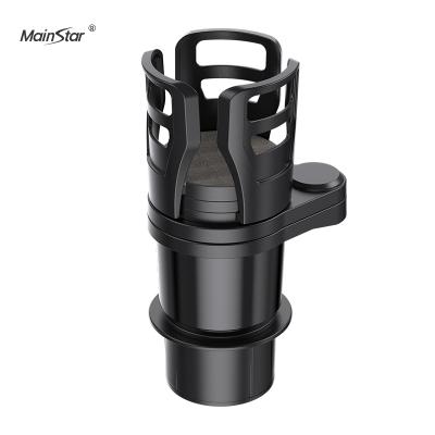 China Fancy 2 in 1 Dual Multifunctional Drinks Holder Car 360 Degree Rotating Car Cup Holder Expander Base Adapter for sale